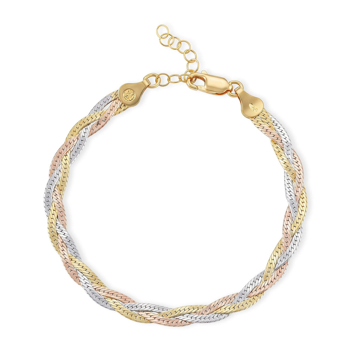 Bracelet in Rhodium Over Sterling Silver (7.00 In) 4.05 Grams