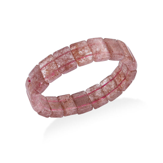 Strawberry Quartz  Stone Bracelet 192.00 ctw