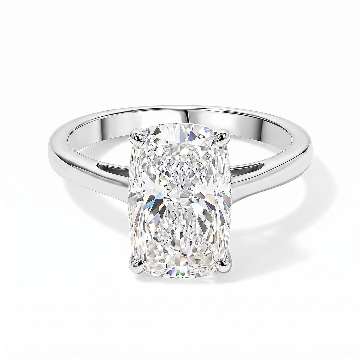 IGI Certified 950 Palladium Luxuriant Lab Grown Diamond (E-F, VS) Ring (Size 10.0) 3.00 ctw