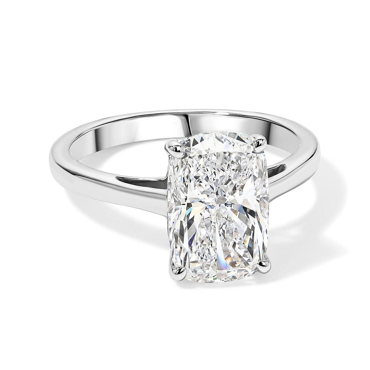 IGI Certified 950 Palladium Luxuriant Lab Grown Diamond (E-F, VS) Ring (Size 10.0) 3.00 ctw