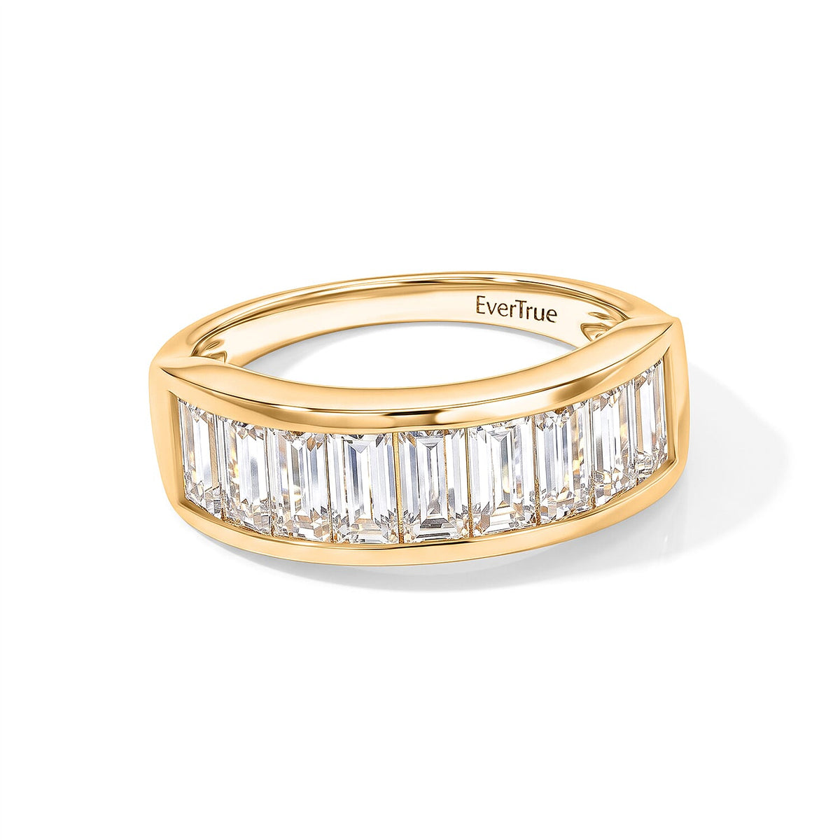 EverTrue Moissanite 2.00 ctw Band Ring in Platinum Bond (Size 7.0)