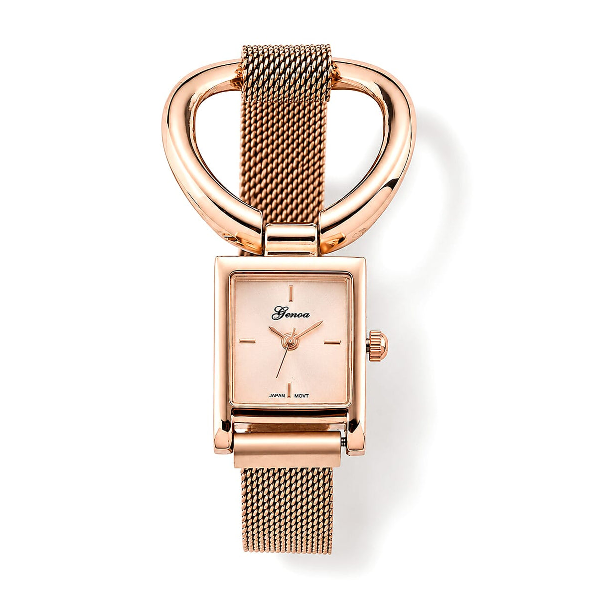 Genoa Japanese Movement Watch in Silvertone with Magnet Buckle