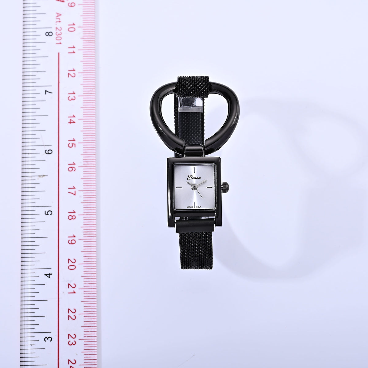 Genoa Japanese Movement Watch in Silvertone with Magnet Buckle