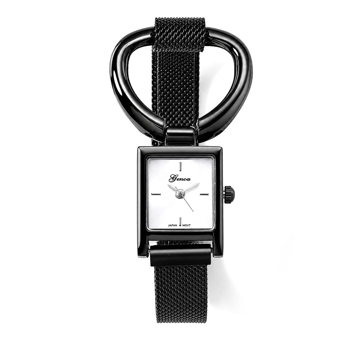 Genoa Japanese Movement Watch in Silvertone with Magnet Buckle