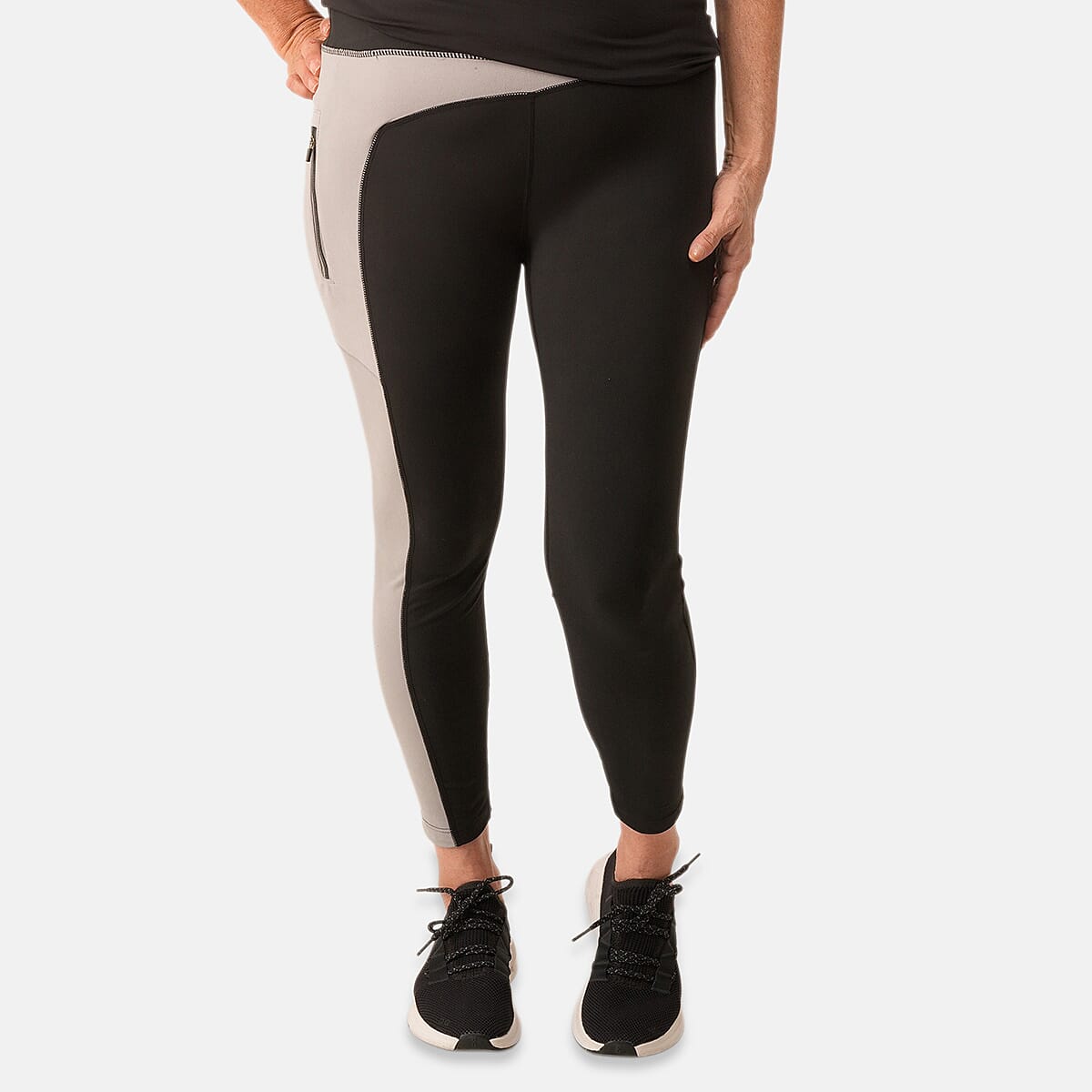 Closeout Nine West Black Color Block Leggins - L
