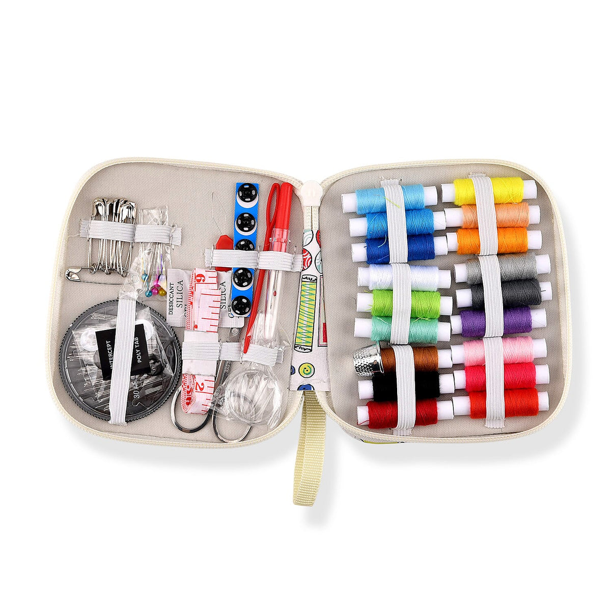 Luxury Multi Color Butterfly Print Sewing Kit Bag