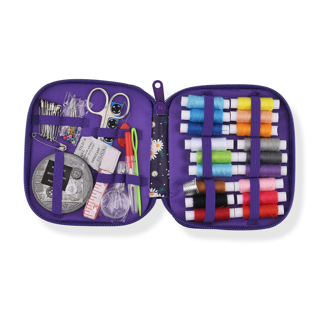 Luxury Multi Color Butterfly Print Sewing Kit Bag