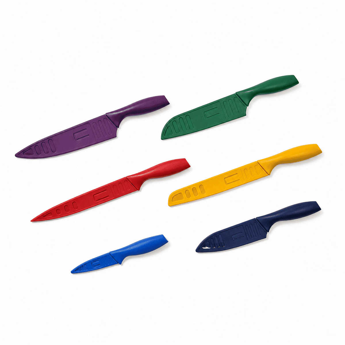 Livmore Multi Color Set of 12 Kitchen Knife