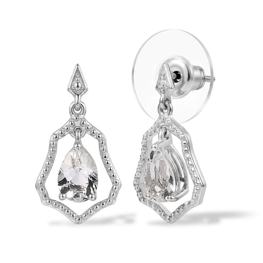D''Joy Brazilian Petalite 1.10 ctw Stud Earrings in Rhodium Over Sterling Silver