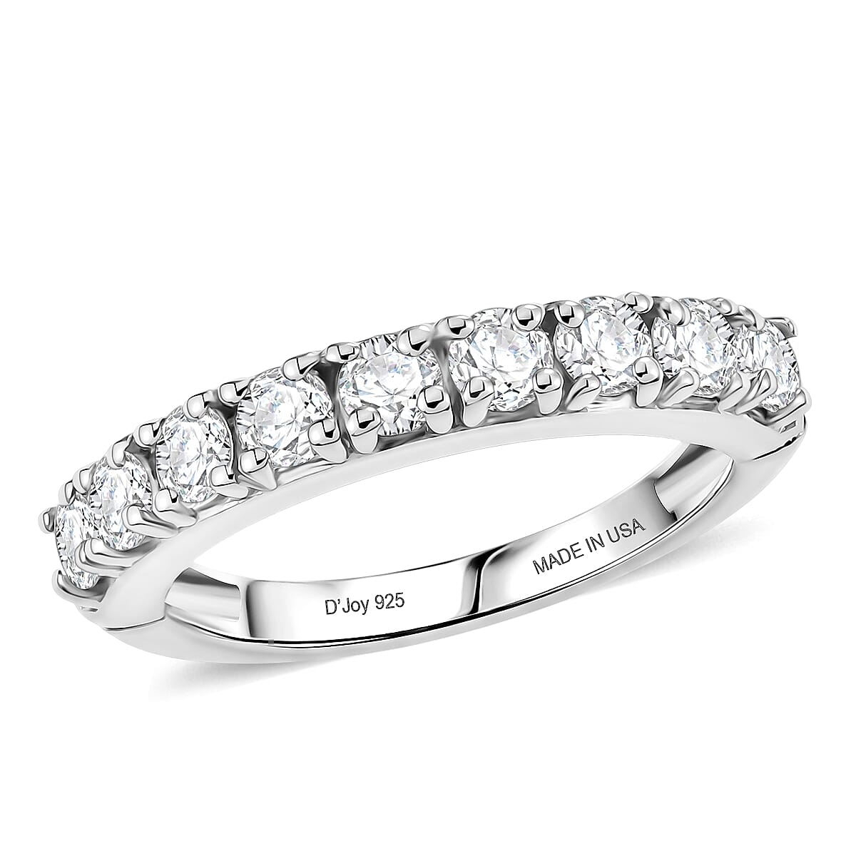 D''Joy Serra Gaucha Citrine, Moissanite Ring in Rhodium Over Sterling Silver (Size 6.0) 1.80 ctw