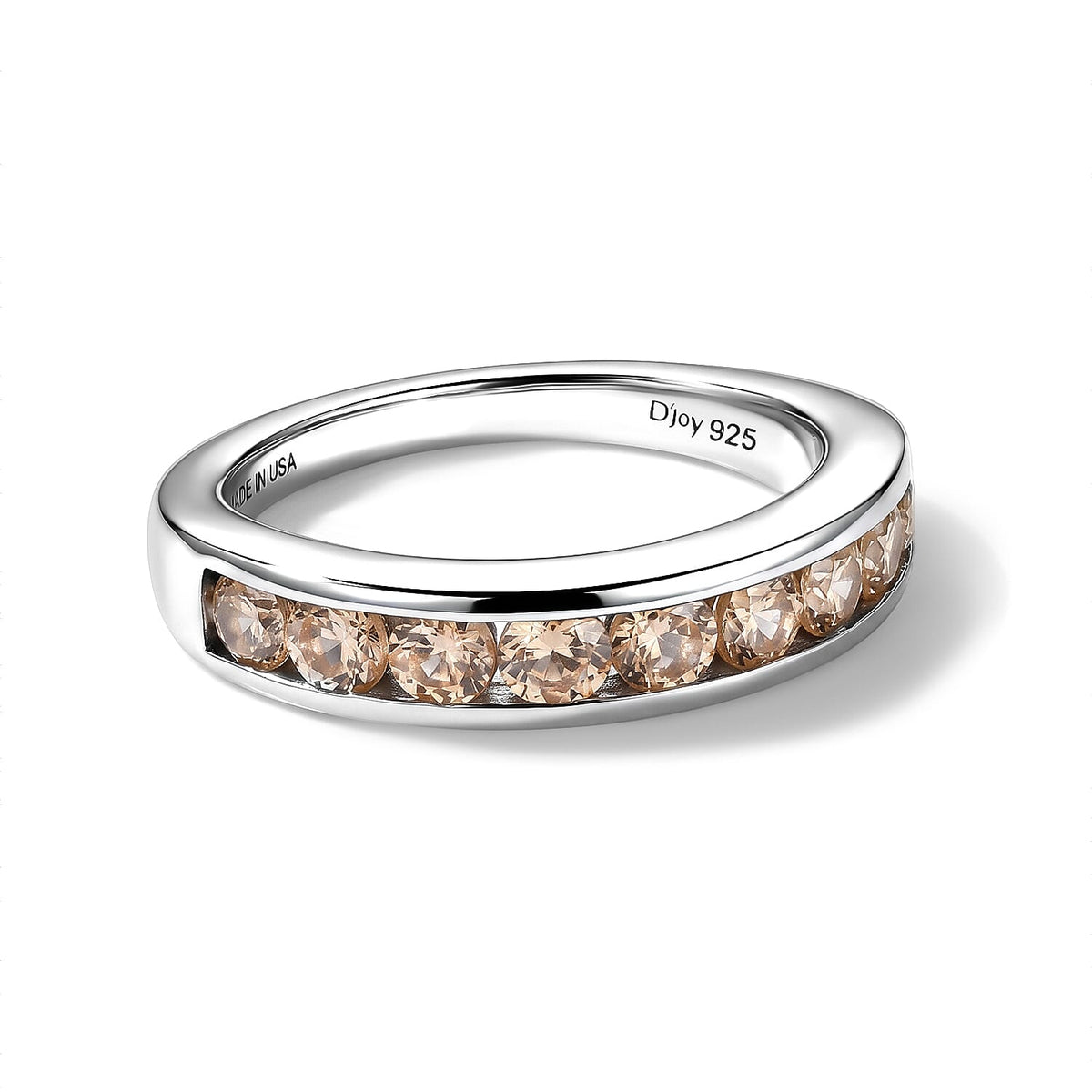 D''Joy Imperial Garnet Ring in Rhodium Over Sterling Silver (Size 10.0) 1.25 ctw