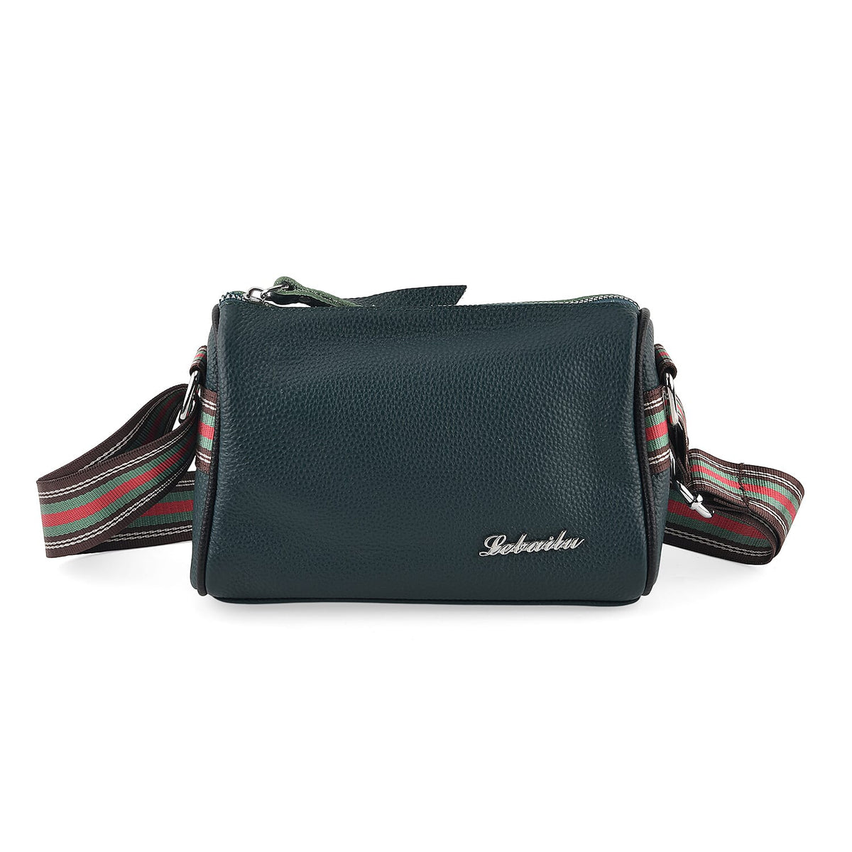Green Genuine Leather Phone Bag