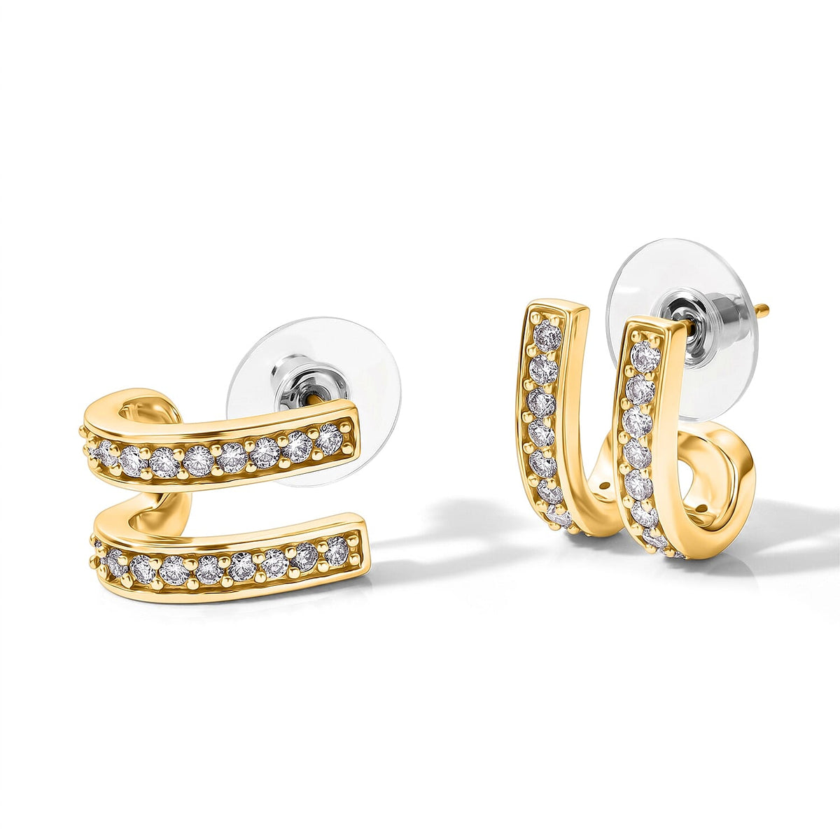 EverTrue Moissanite 1.35 ctw Earrings in Platinum Bond
