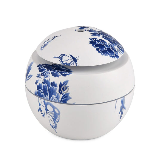Livmore Blue Pattern Humidifier with 7 Essential Oil
