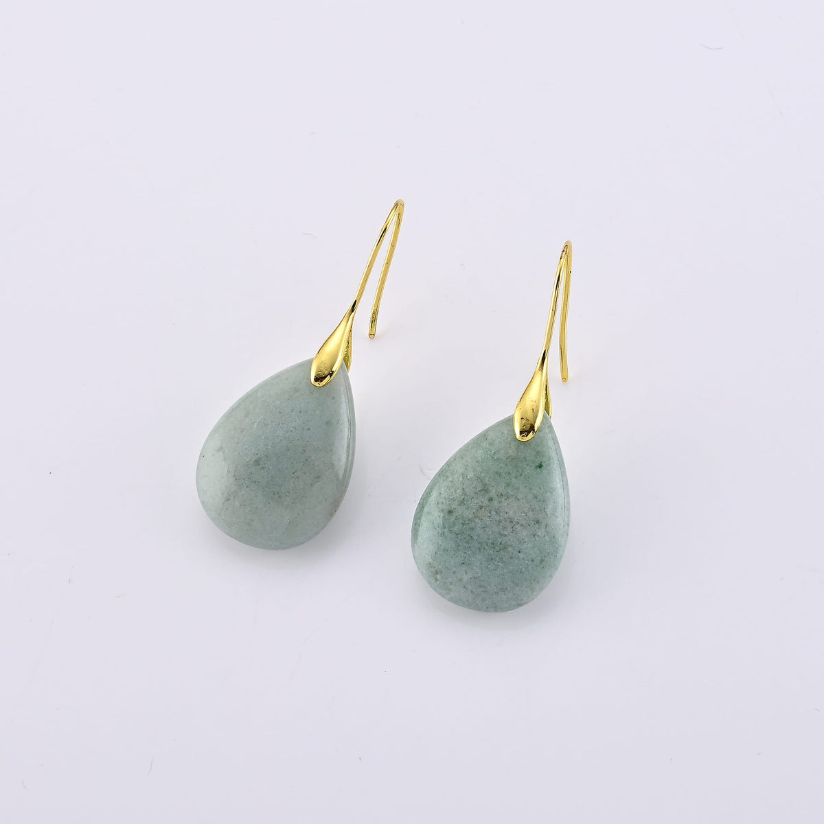 Opalite Earrings in Goldtone 40.00 ctw