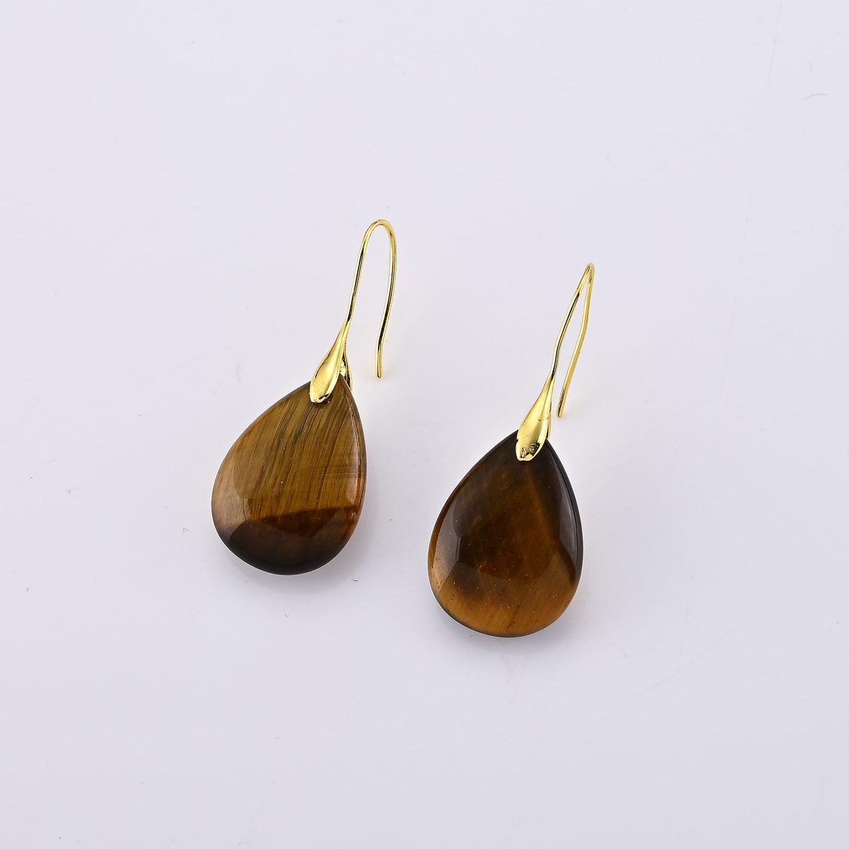 Opalite Earrings in Goldtone 40.00 ctw