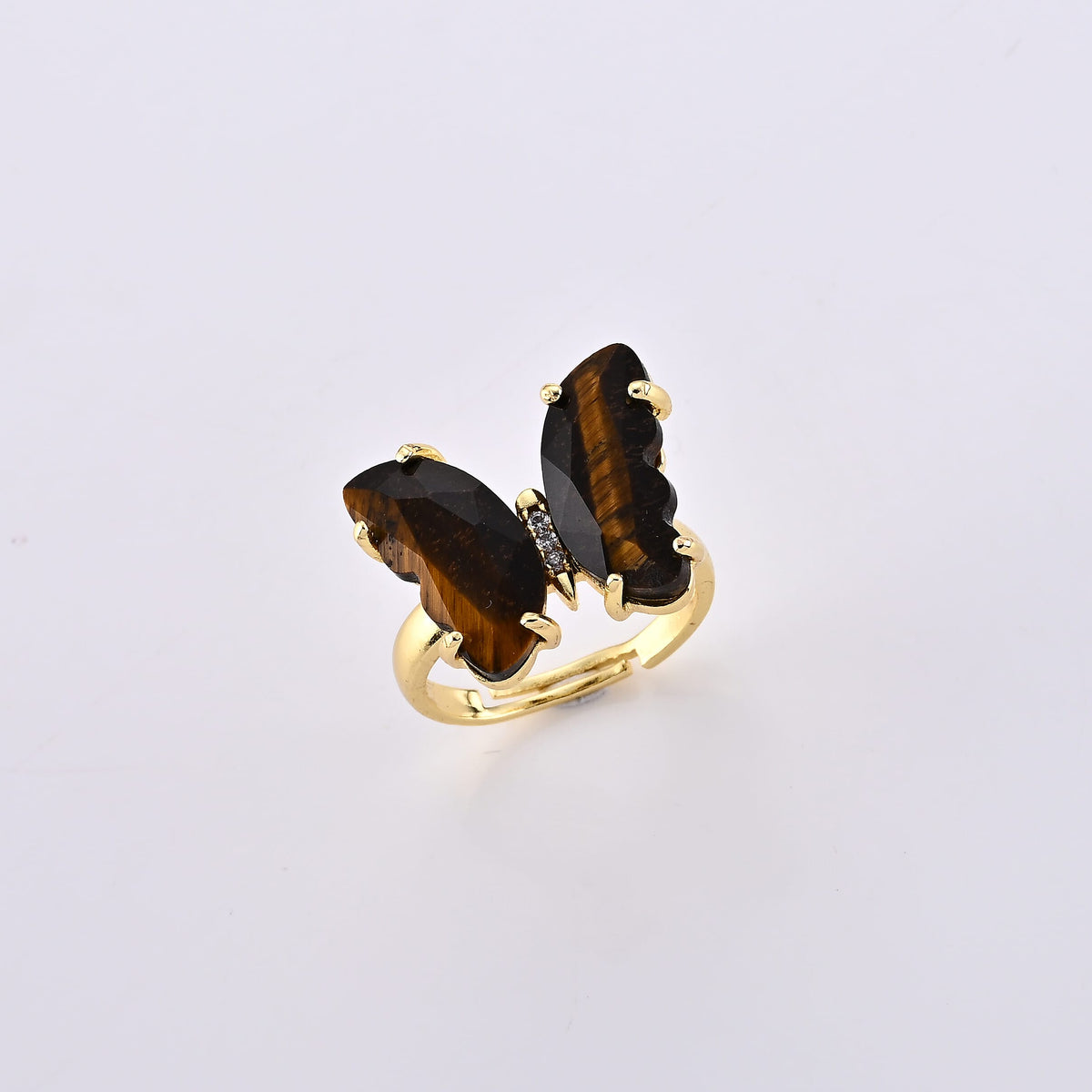 Gold Sandstone Ring in Goldtone (Adjustable) 7.00 ctw