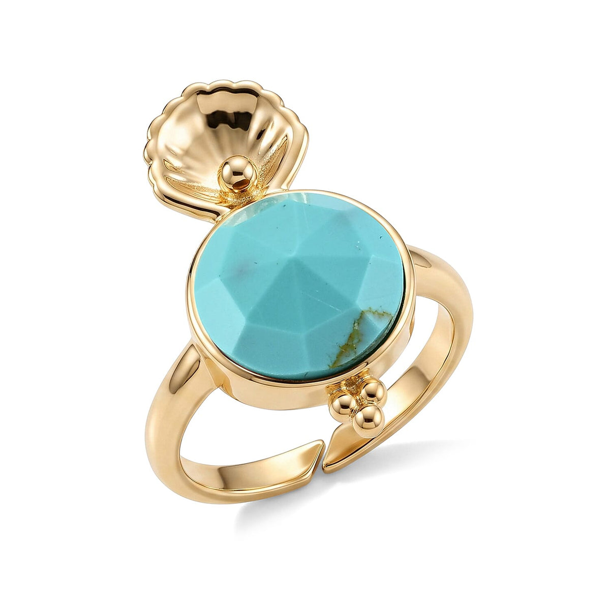 Yellow Tigers Eye Ring in Goldtone (Adjustable) 5.00 ctw