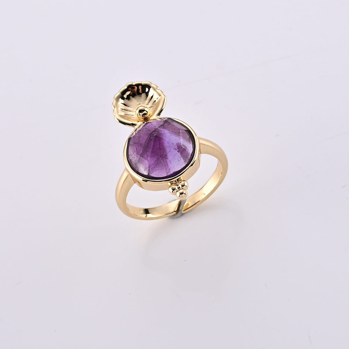 Yellow Tigers Eye Ring in Goldtone (Adjustable) 5.00 ctw
