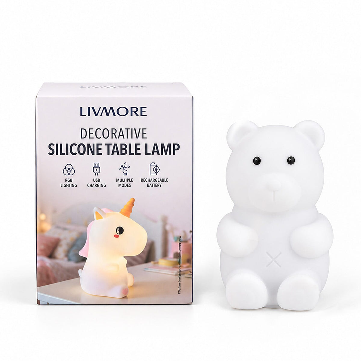 Livmore White Unicorn RGB LED Decorative Light