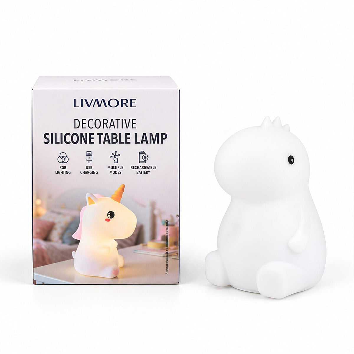 Livmore White Unicorn RGB LED Decorative Light
