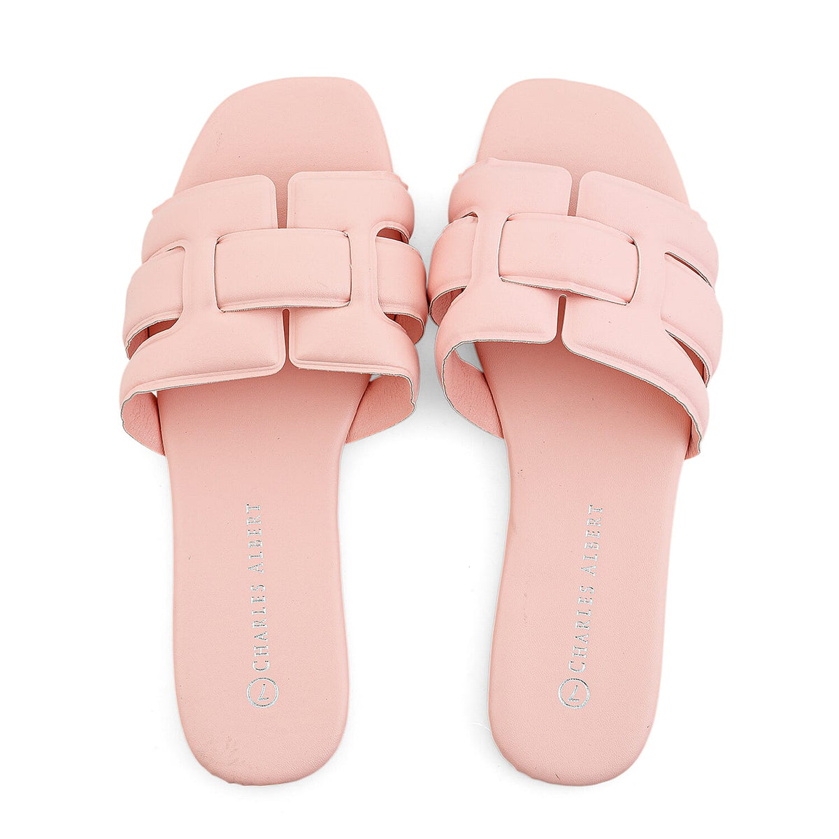 Lani Pink One Band Puff Slide -7