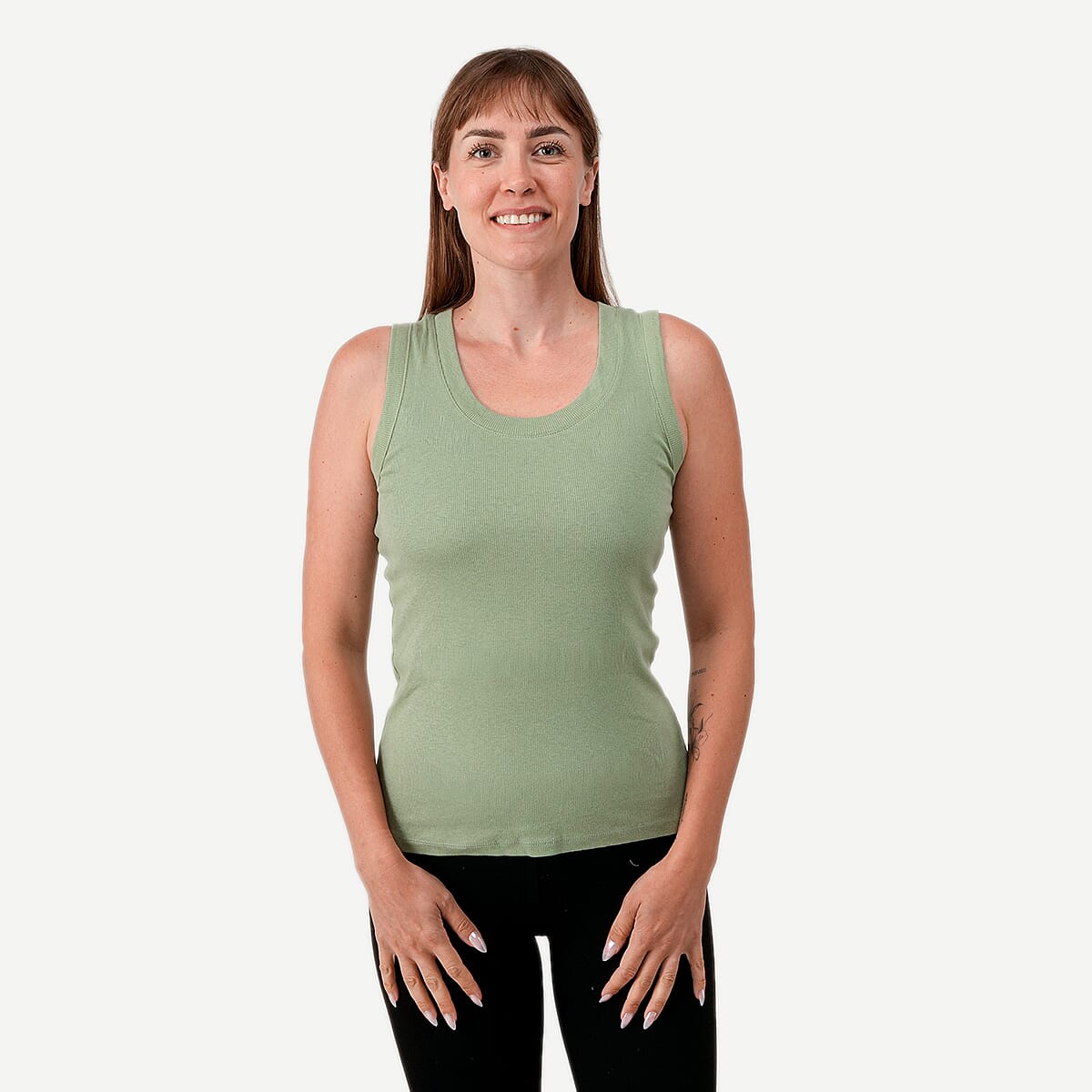 La Marey Green Tank Top - Large