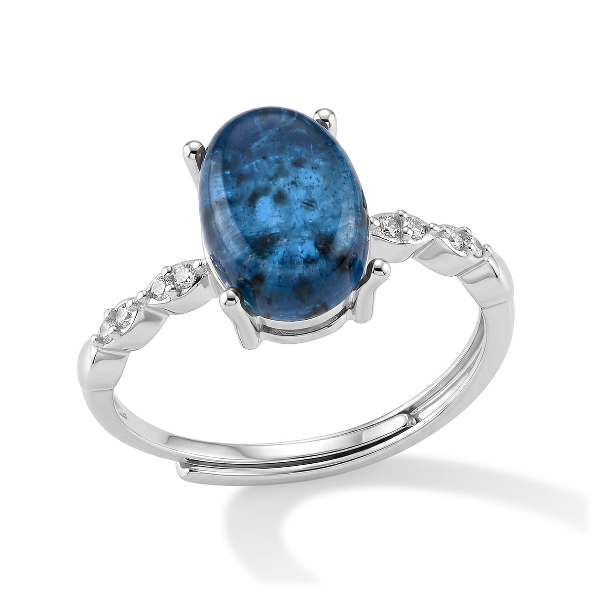 Apatite Ring in Silvertone (Adjustable) 4.00 ctw