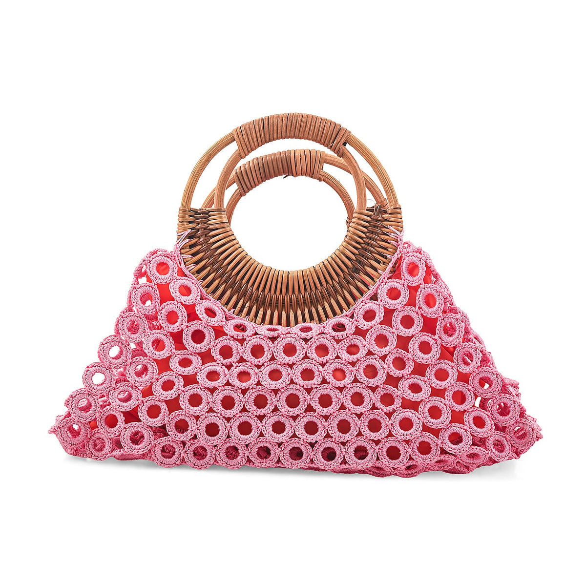 La Marey Pink Crochet Bag