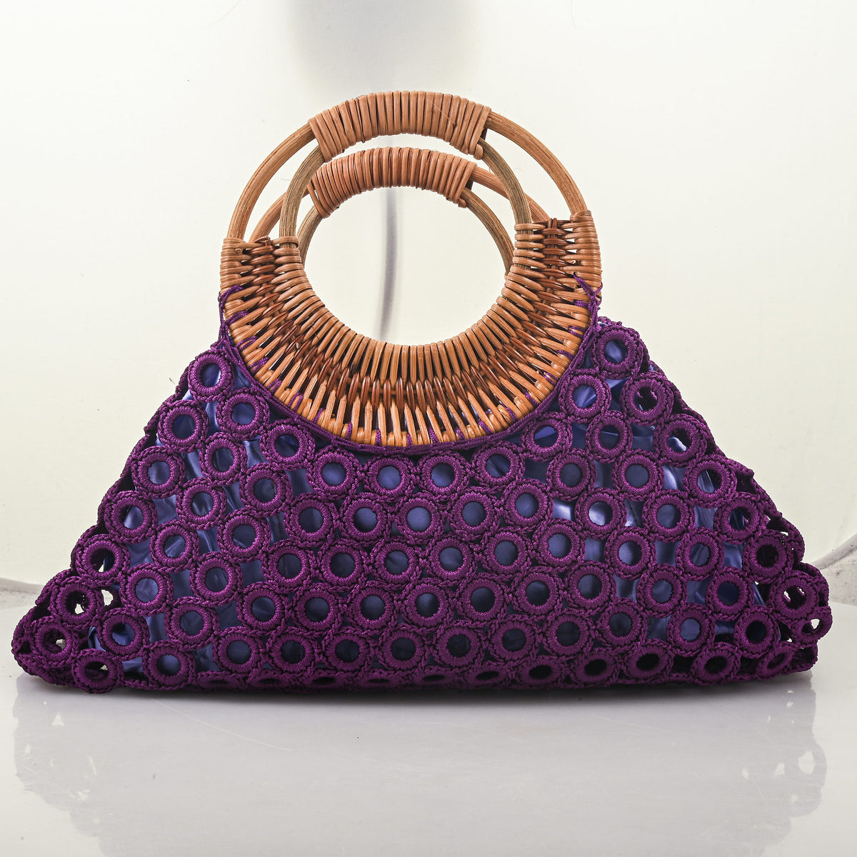 La Marey Pink Crochet Bag