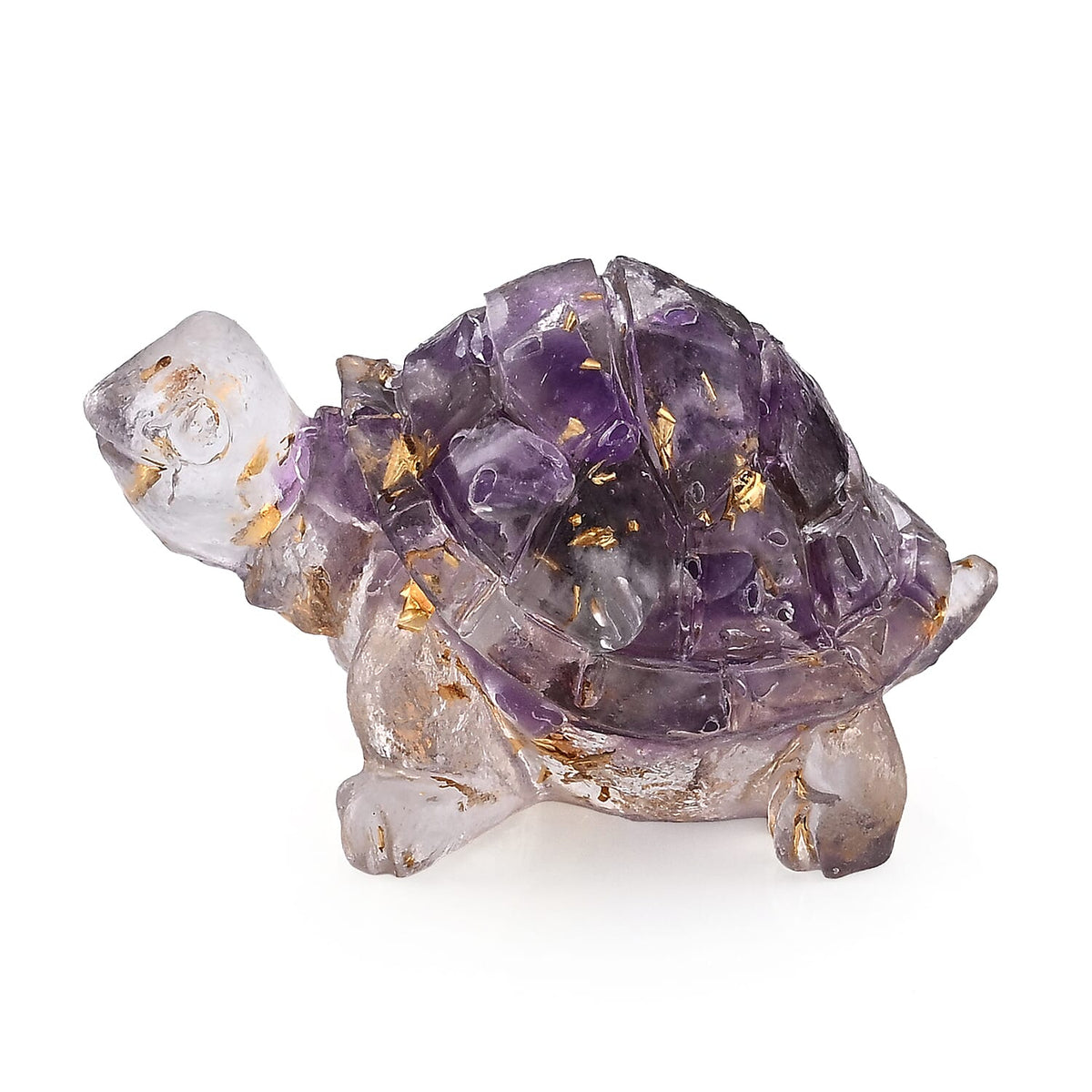 Resin with Lapis Lazuli Turtle Decor 50x30mm 10.00 ctw
