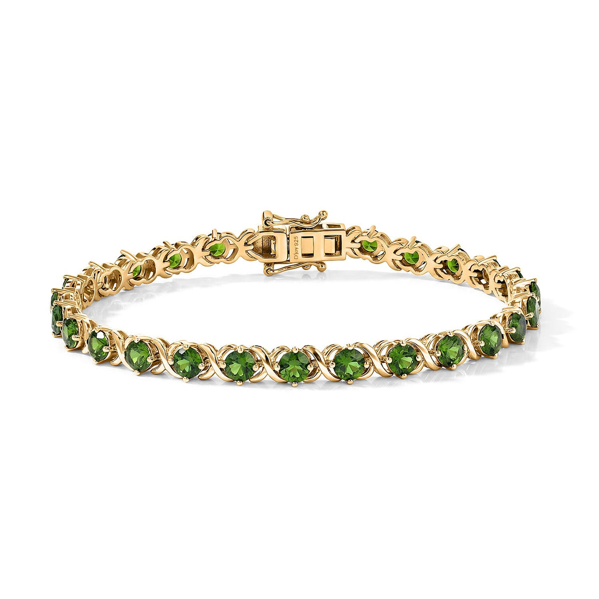 TLV D'Joy Premium Multi-Tourmaline XOXO Bracelet in 18K Vermeil YG Over Sterling Silver (7.25 In) 7.25 ctw,,,