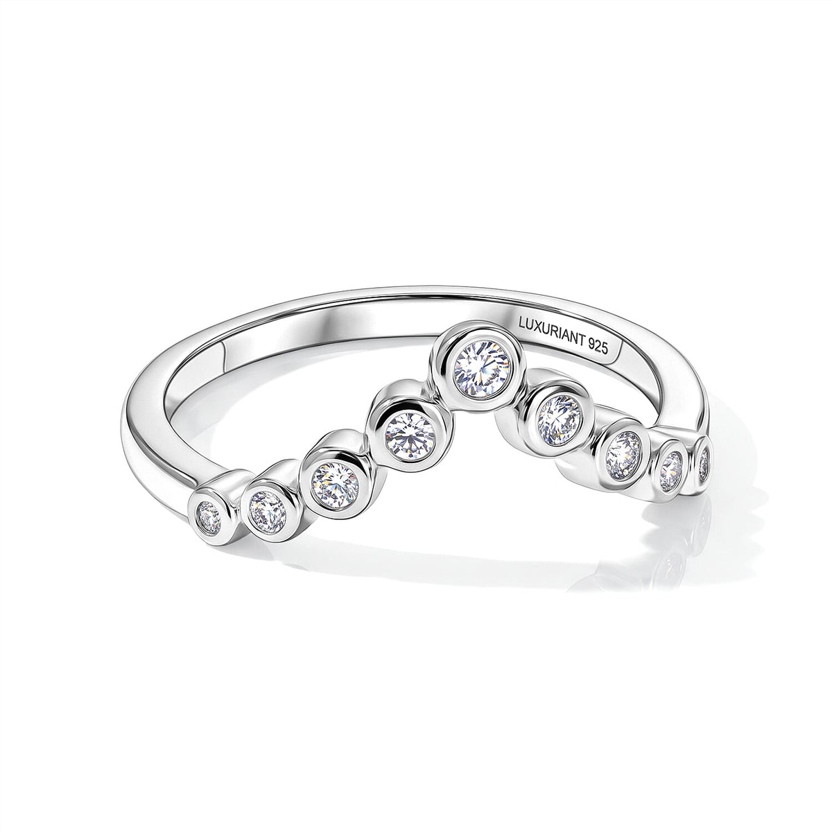Luxuriant Lab Grown Diamond (G-H, SI) Ring in 18K Vermeil Rose Gold Over Sterling Silver (Size 10.0) 0.33 ctw