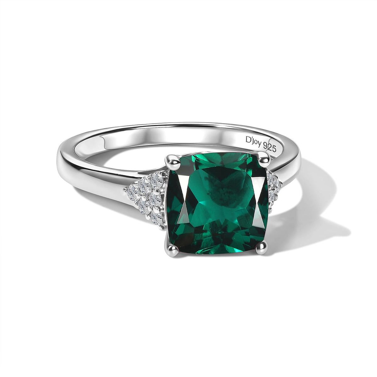 D'Joy Lab Grown Bixbite and Moissanite Ring in 18K Vermeil Rose Gold Over Sterling Silver (Size 10) 3.55 ctw