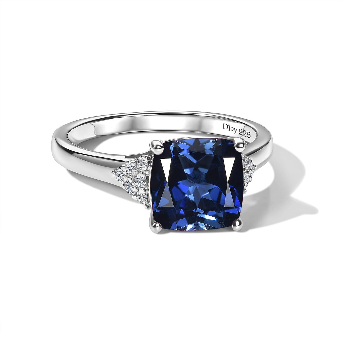 D'Joy Lab Grown Bixbite and Moissanite Ring in 18K Vermeil Rose Gold Over Sterling Silver (Size 10) 3.55 ctw