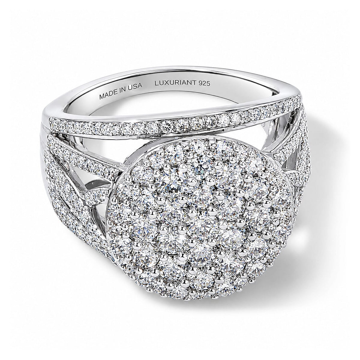 Luxuriant Lab Grown Diamond (G-H, SI) Ring in 18K Vermeil Yellow Gold Over Sterling Silver (Size 10.0) 2.00 ctw