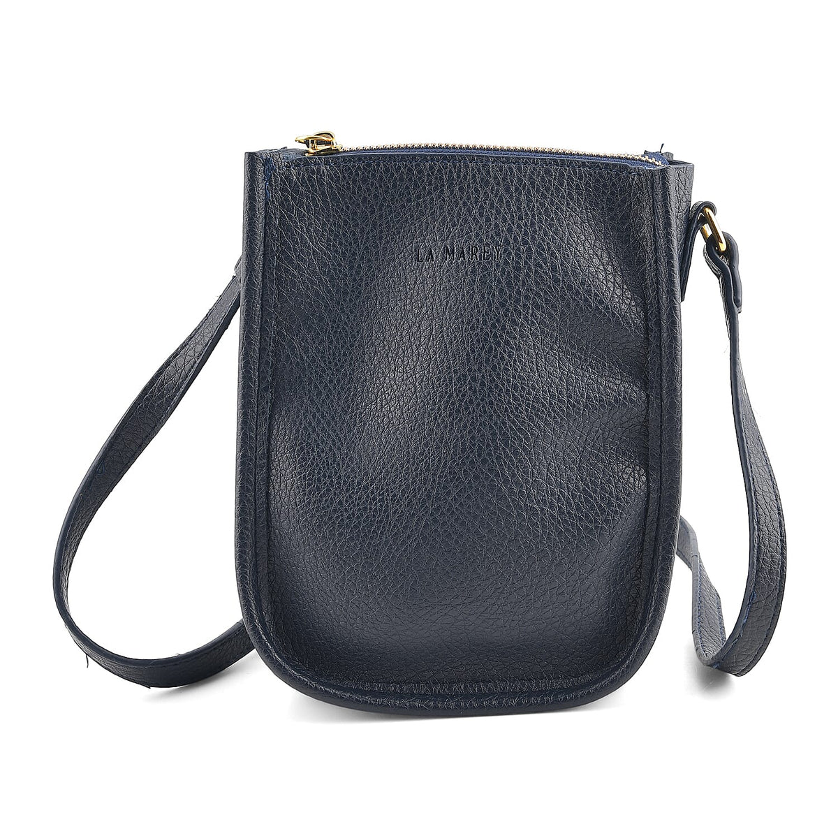 La Marey Black Genuine Leather Embossed Brand Wallet