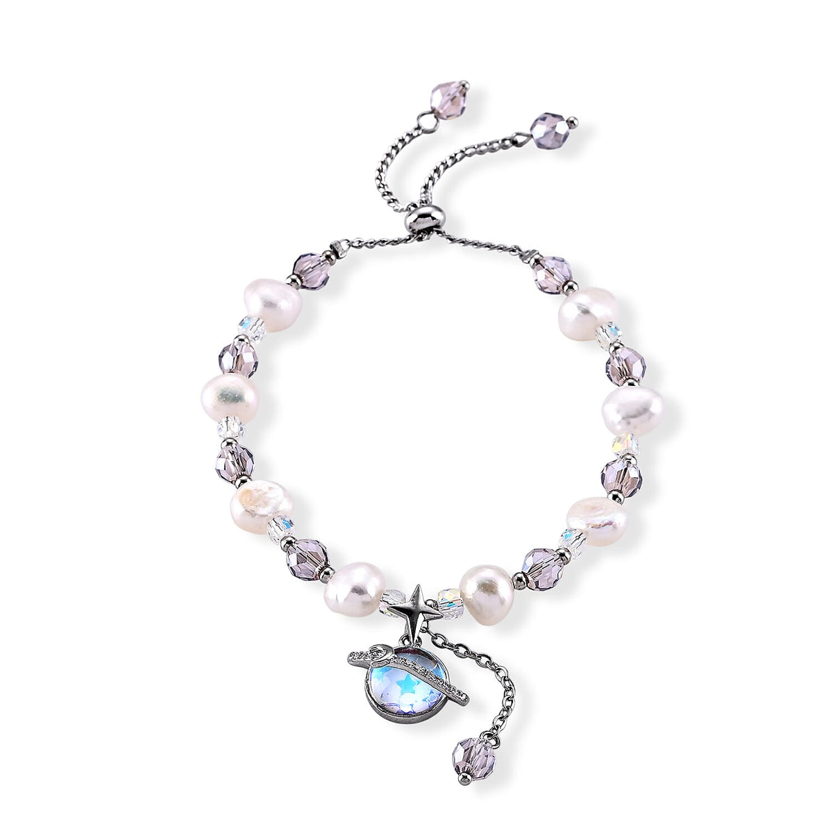 Multi Gemstone Bracelet in Silvertone (6.00-9.00In) 45.00 ctw