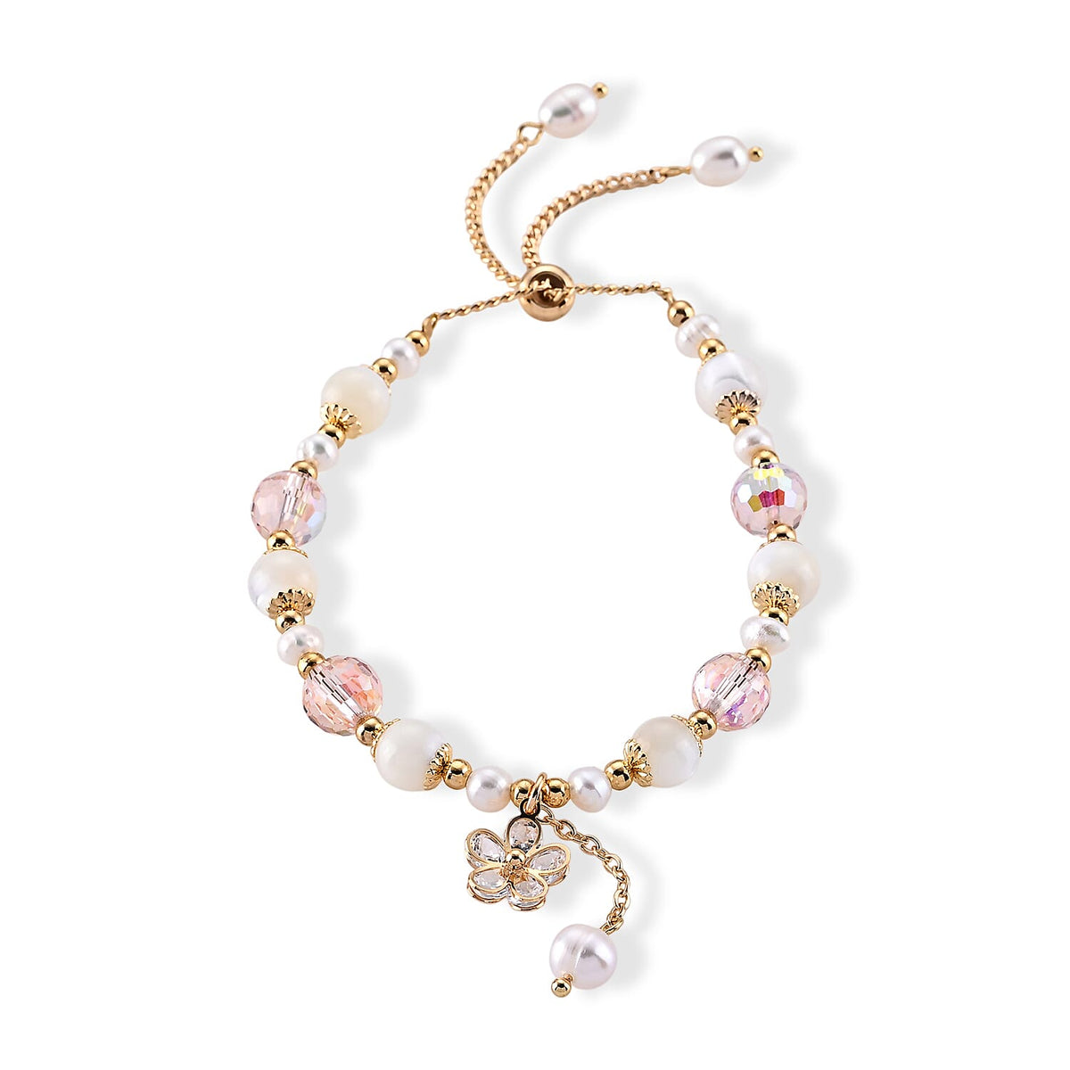 Multi Gemstone Bracelet in Goldtone (6.00-9.00In) 43.00 ctw