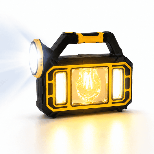 Livmore Yellow 18mAh Powered Solar Flashlight