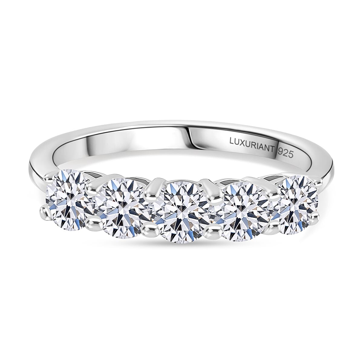 Luxuriant Lab Grown Diamond (G-H, SI) Ring in 18K Vermeil YG Over Sterling Silver (Size 7.0) 1.00 ctw
