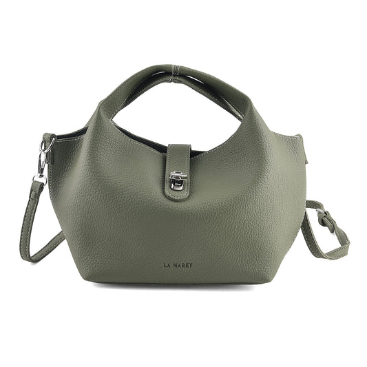 La Marey Green Genuine Leather Embossed Brand Wallet