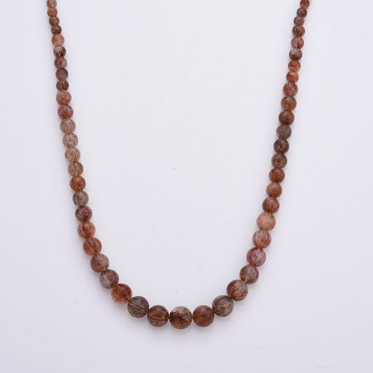 D'Joy Super Blackgold Quartz Beaded Necklace (20-22 Inches) in Rhodium Over Sterling Silver 320.00 ctw
