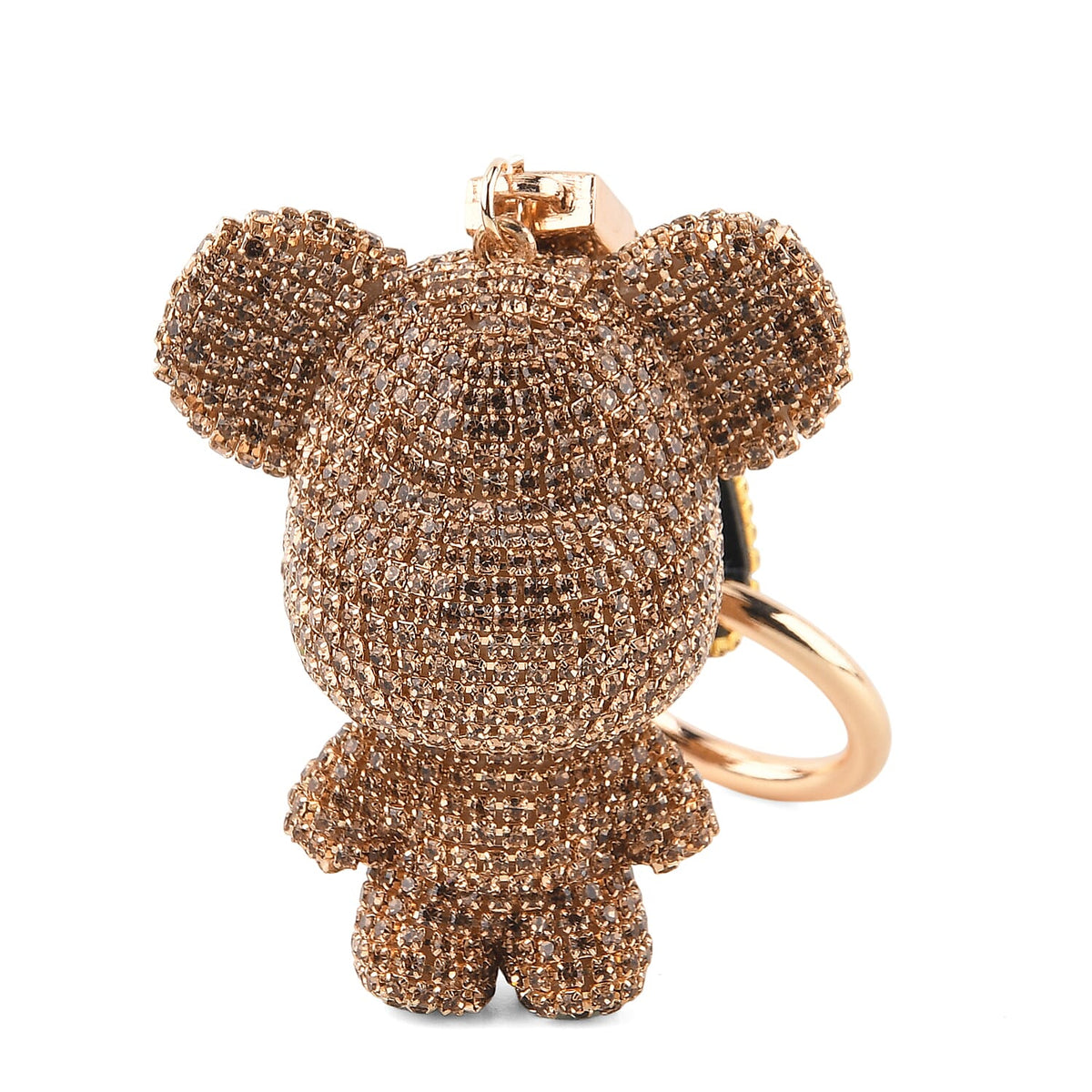 Black Bear Crystal Keyring