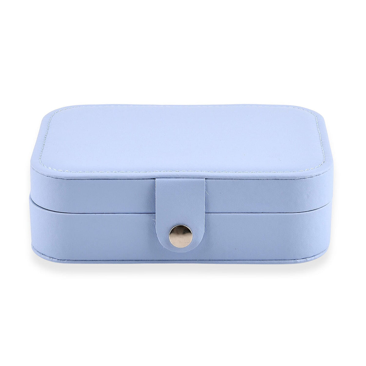 Cream Faux Leather Jewelry Box
