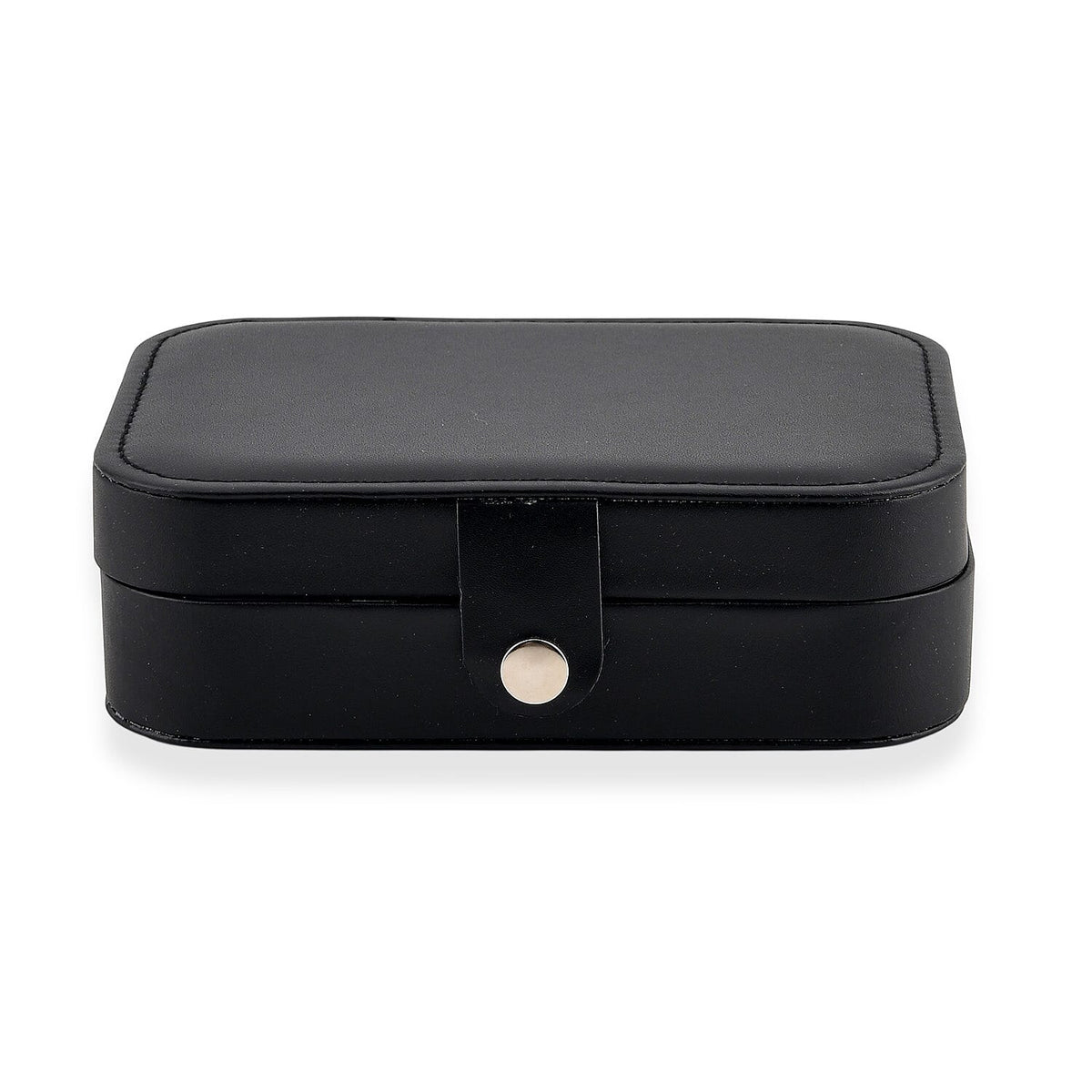Cream Faux Leather Jewelry Box