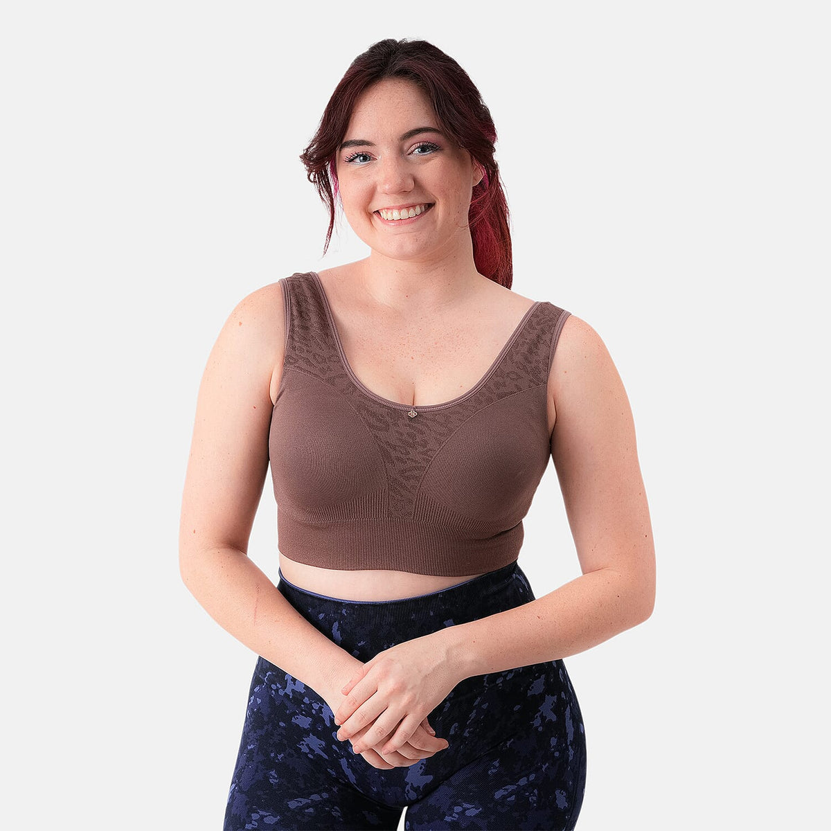Breezies Black Active Comfort Seamless Wirefree Contour Bra - L