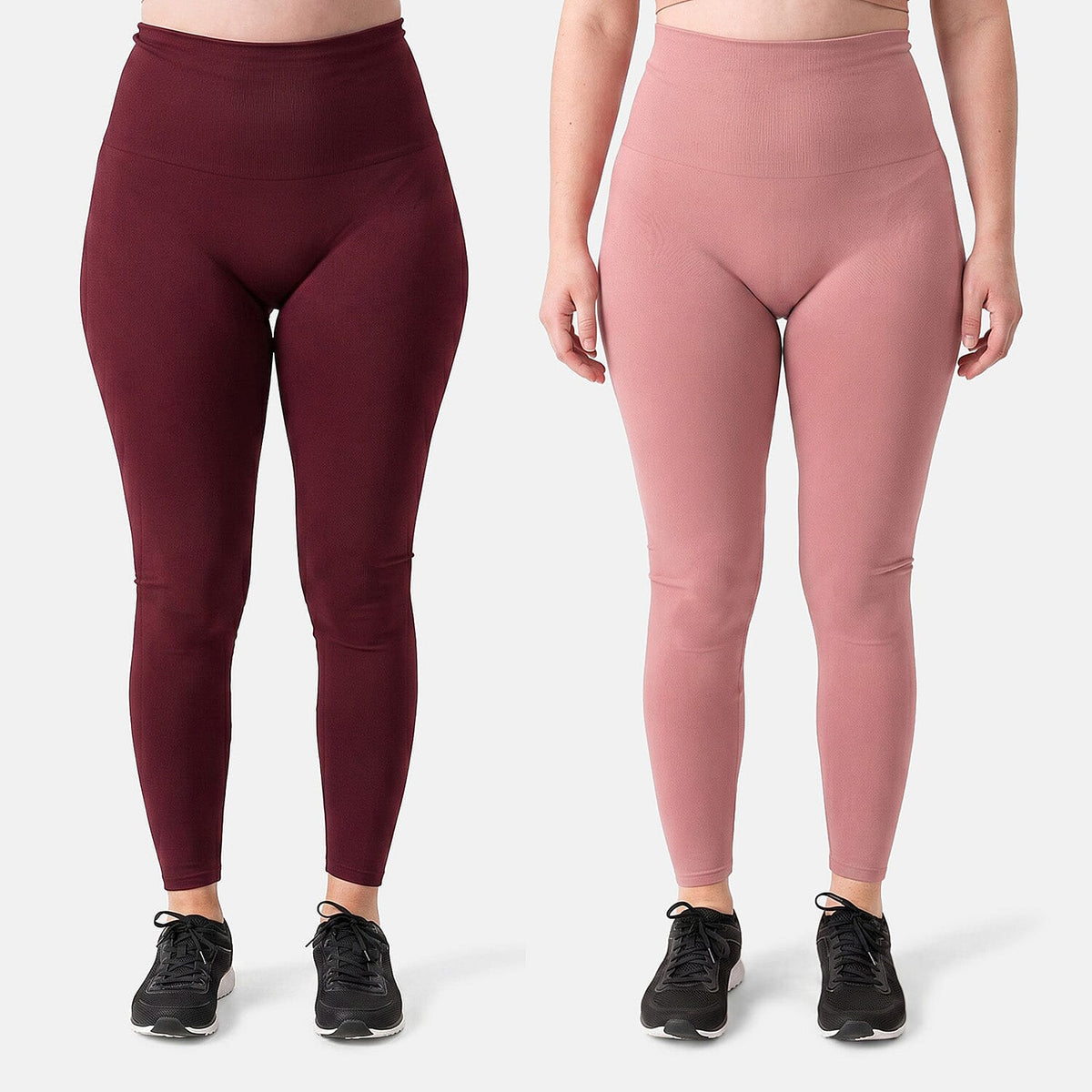 Breezies Clay/Brick Set of 2 Seamless Legging-L