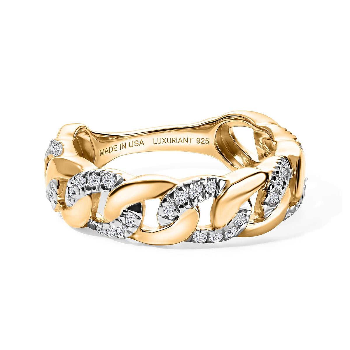 Lab Grown Diamond Ring (G-H-SI) in 18K Rose Gold Plating Over Sterling Silver (Size 10.0)