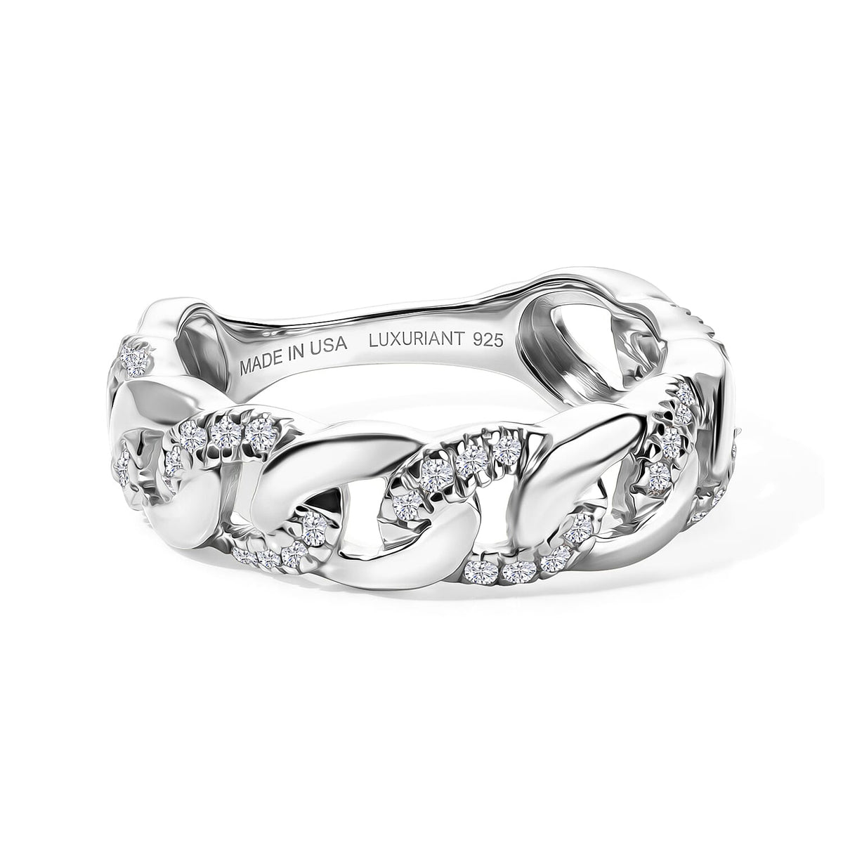Lab Grown Diamond Ring (G-H-SI) in 18K Rose Gold Plating Over Sterling Silver (Size 10.0)